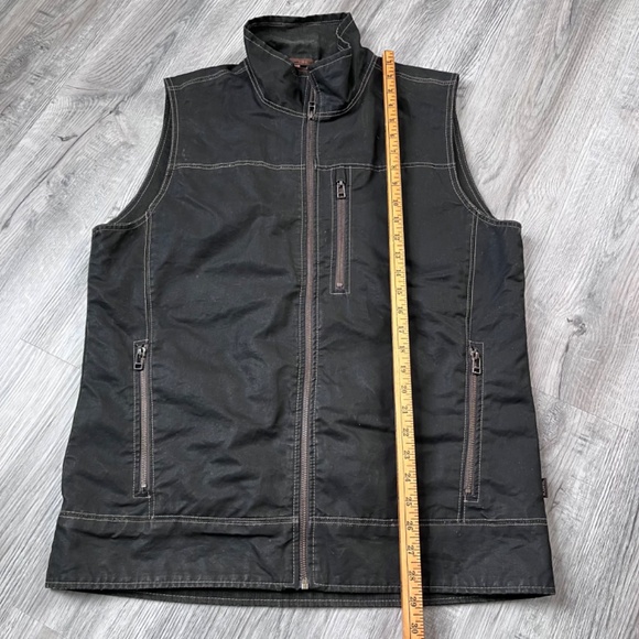 Kuhl Burr Vest  Large Canvas Gunmetal Black Vintage Patina Dye Size L - Picture 3 of 13